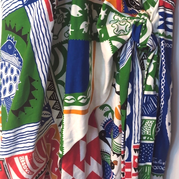 NWT FARM Rio Off White Pitta Colours Mini Dress - Picture 6 of 9